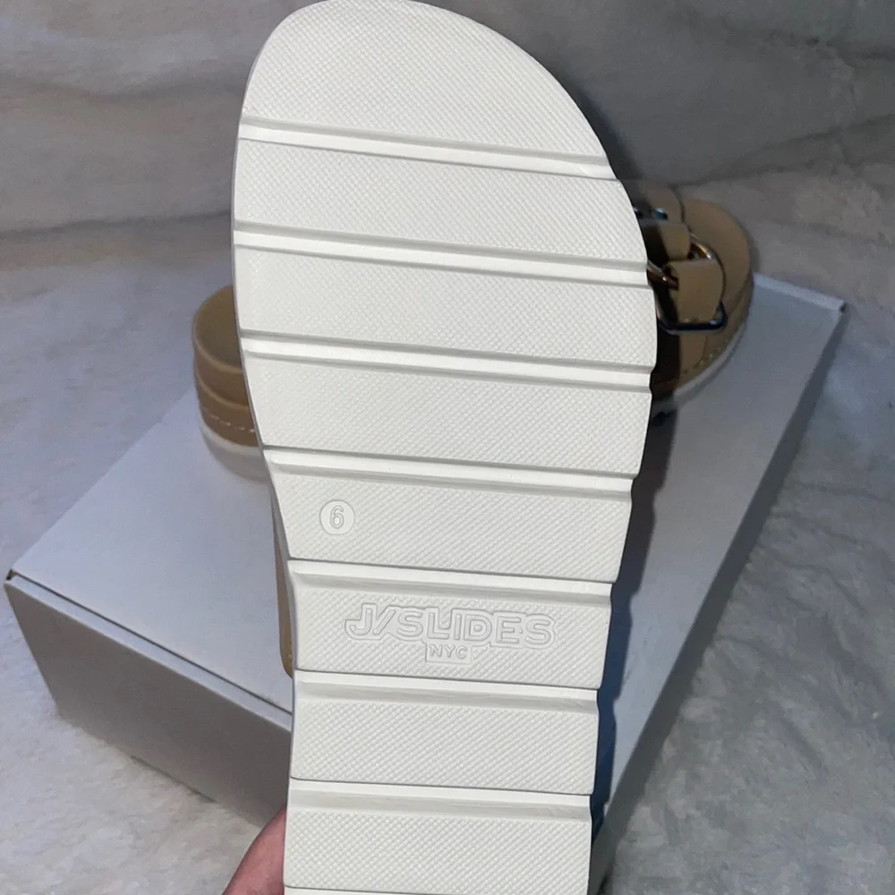 NWT J/SLIDES BAHA Sand Leather Sandal - Picture 15 of 15